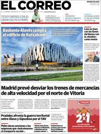 Portada de El Correo - Álava (España)