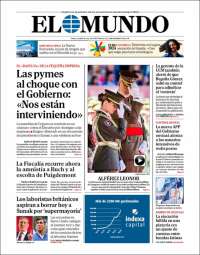 Portada de El Mundo (España)