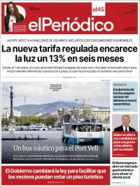 Portada de El Periódico (España)