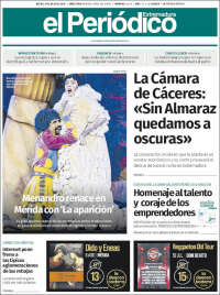 Portada de El Periódico de Extremadura (España)