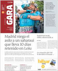 Portada de Gara (España)