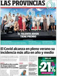 Portada de Las Provincias (España)