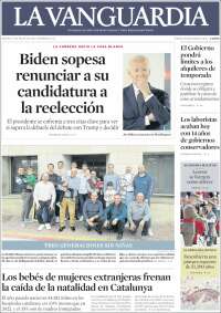 Portada de La Vanguardia (España)