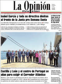 Portada de La Opinión - El Correo de Zamora (España)