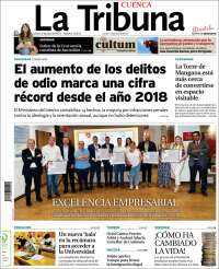 Portada de La Tribuna de Cuenca (España)