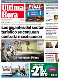 Portada de Última Hora (España)