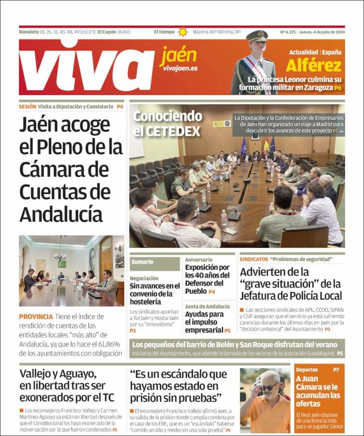 Portada de Viva Jaén (España)