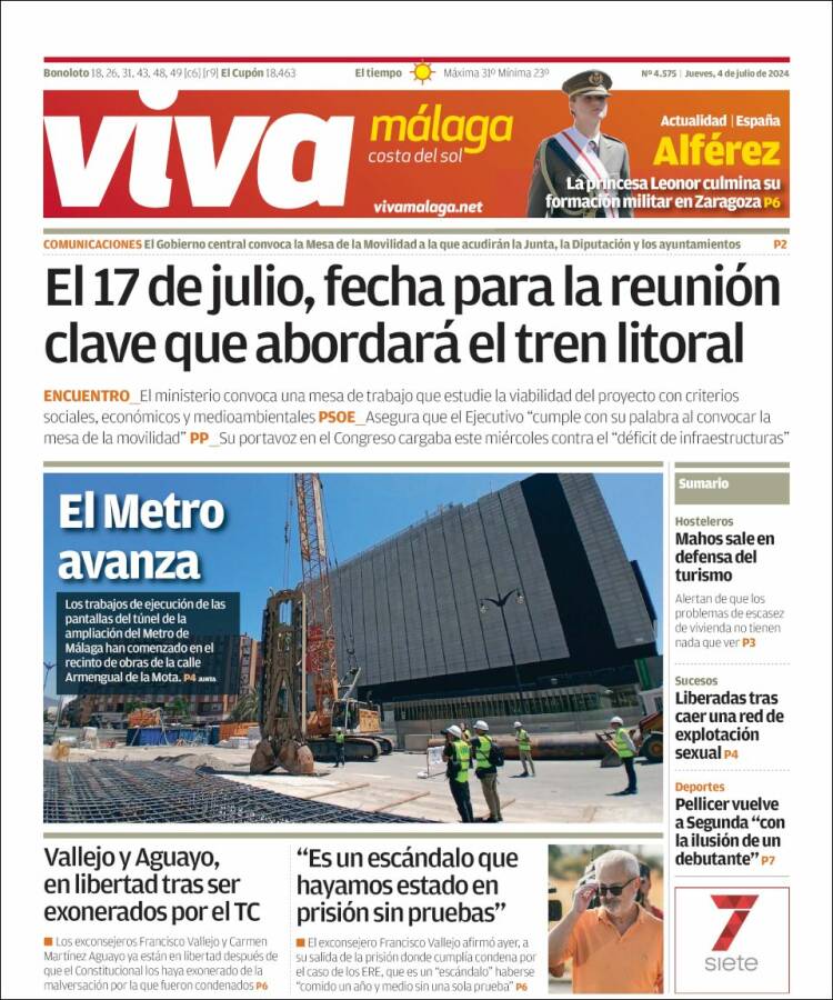 Portada de Viva Málaga (España)