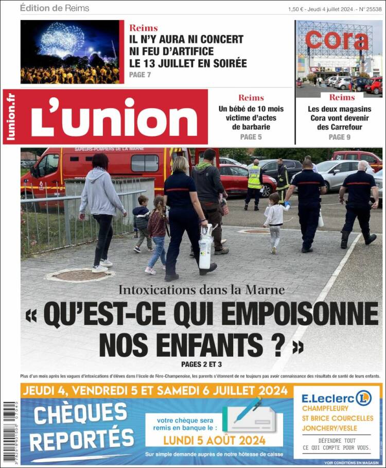 Portada de L'Union (Francia)