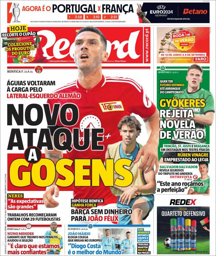 Portada de Record (Portugal)