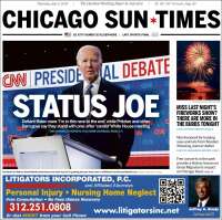 Portada de Chicago Sun-Times (USA)