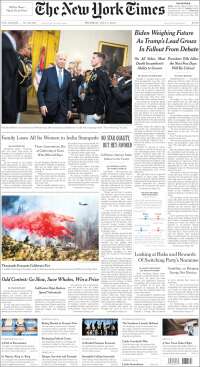 Portada de New York Times (USA)