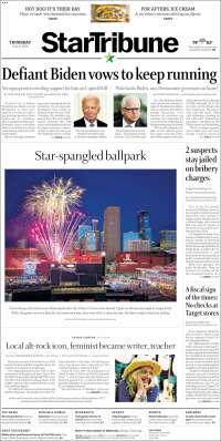 Portada de Star Tribune (USA)