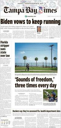 Portada de Tampa Bay Times (USA)