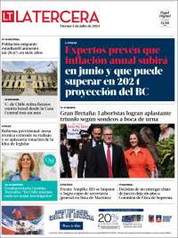 Portada de La Tercera (Chile)