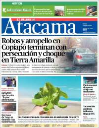 Portada de Diario de Atacama (Chile)