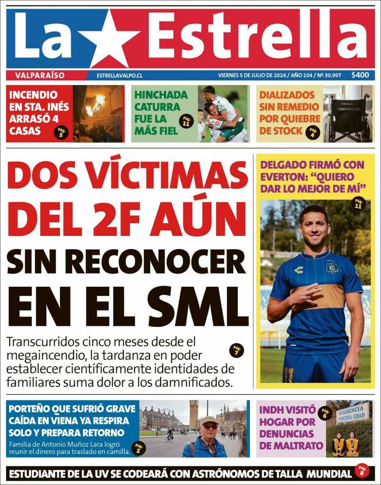 Portada de Estrella de Valparaiso (Chile)