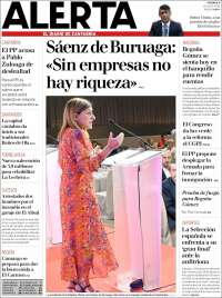 Portada de Alerta - El Diario de Cantabria (España)