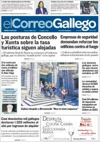 Portada de El Correo Gallego (España)