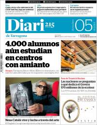 Portada de Diari de Tarragona (España)