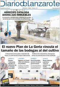 Portada de Diario de Lanzarote (España)