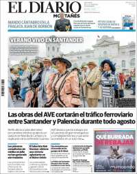 Portada de El Diario Montañés (España)