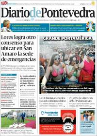 Portada de Diario de Pontevedra (España)