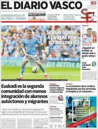 Portada de Diario Vasco (España)