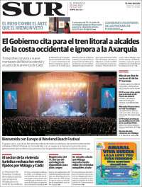 Portada de Diario el Sur (España)