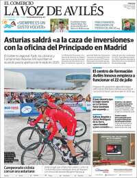 Portada de El Comercio - Avilés (España)