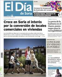 Portada de El Día de Soria (España)