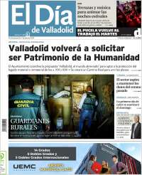 Portada de El Día de Valladolid (España)