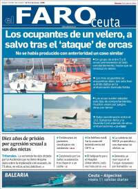 Portada de El Faro de Ceuta (España)