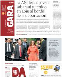 Portada de Gara (España)