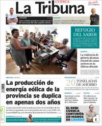 Portada de La Tribuna de Cuenca (España)