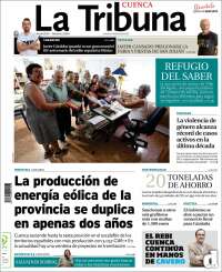 Portada de La Tribuna de Cuenca (España)