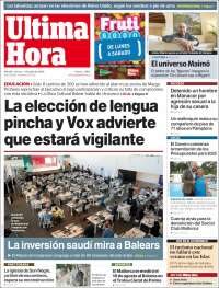 Portada de Última Hora (España)