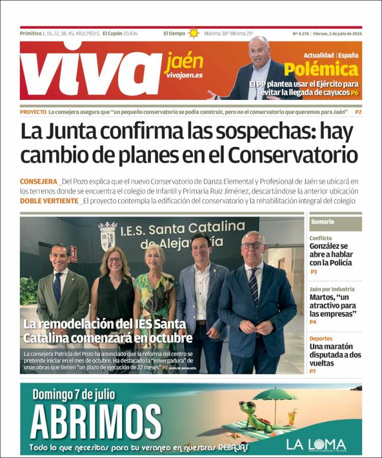 Portada de Viva Jaén (España)