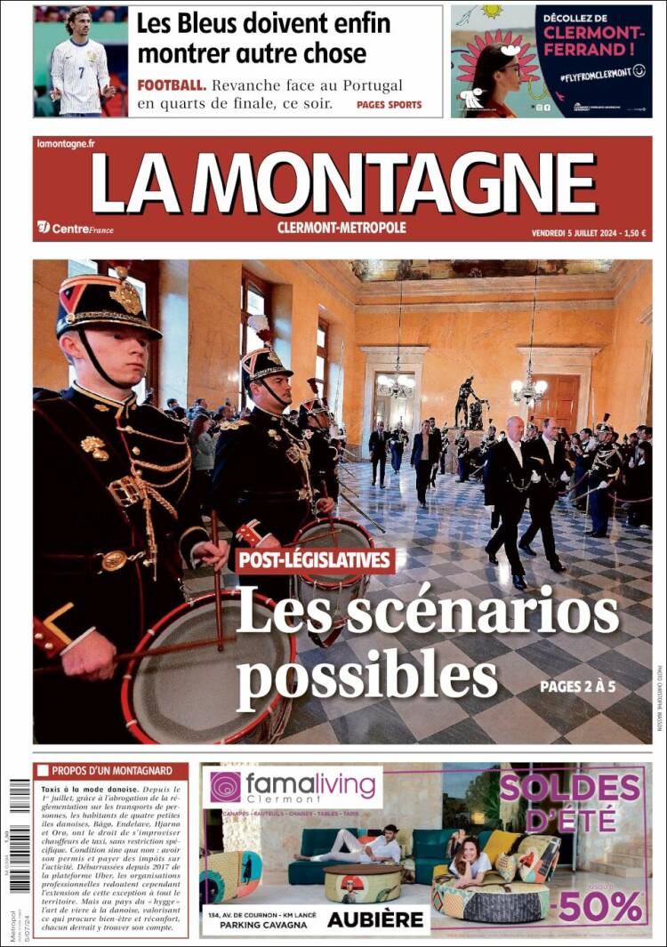 Portada de La Montagne (Francia)