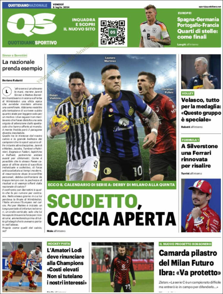 Portada de Quotidiano Sportivo (Italia)