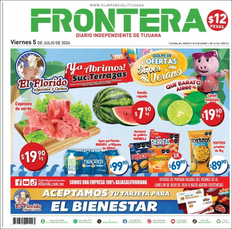 Portada de Frontera (México)