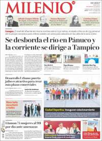 Portada de Milenio - Tamaulipas (México)