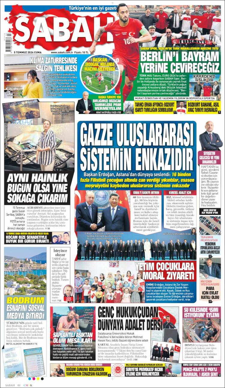 Portada de Sabah (Turqu&iacute;a)