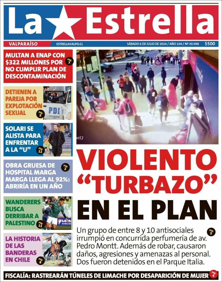 Portada de Estrella de Valparaiso (Chile)