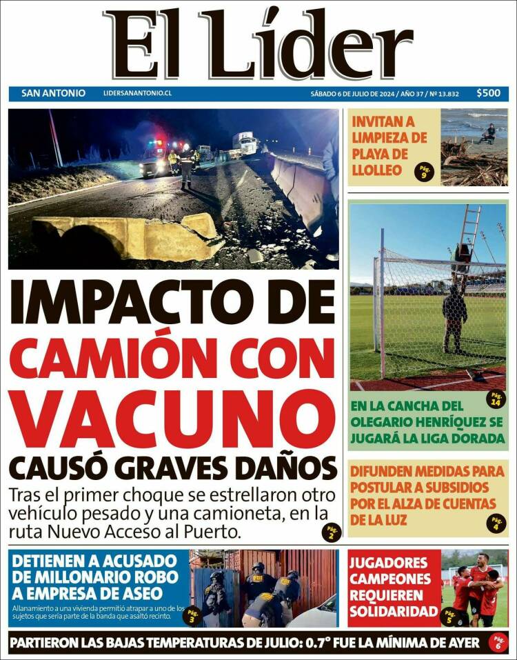Portada de Lider de San Antonio (Chile)