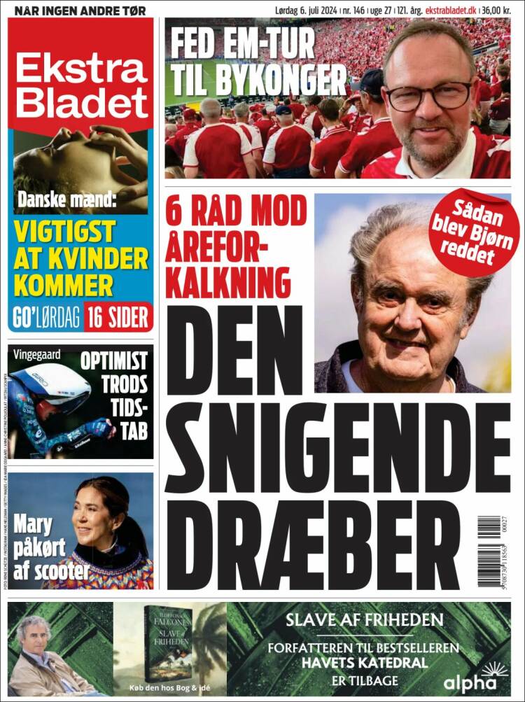 Portada de Ekstra Bladet (Dinamarca)
