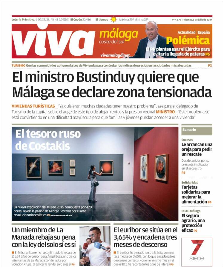 Portada de Viva Málaga (España)