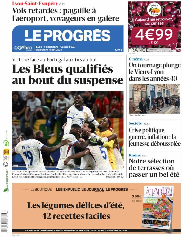 Portada de Progres de Fecamp (Francia)