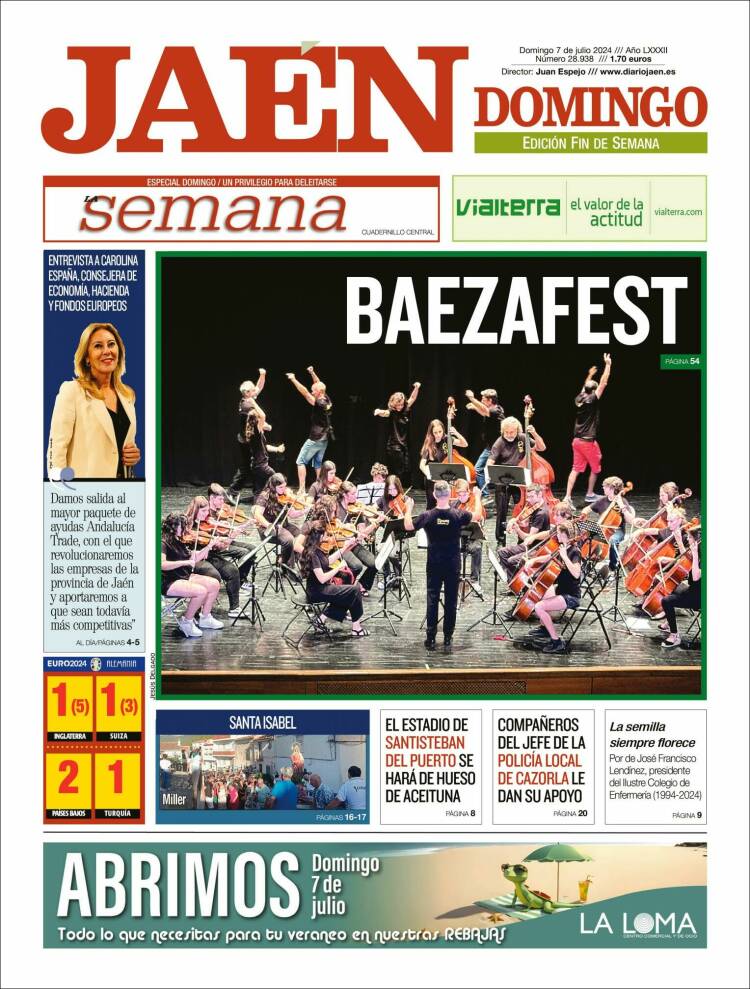 Portada de Diario Jaén (España)