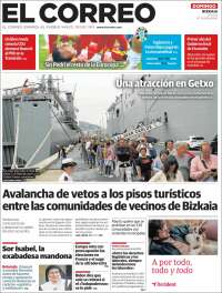 Portada de El Correo (España)